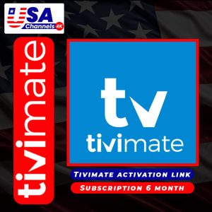 USACHANNELS4K Tivimate 6 Month IPTV subscription with activation code – access 20,000+ live TV channels and 5,000+ on-demand titles in HD and 4K worldwide.